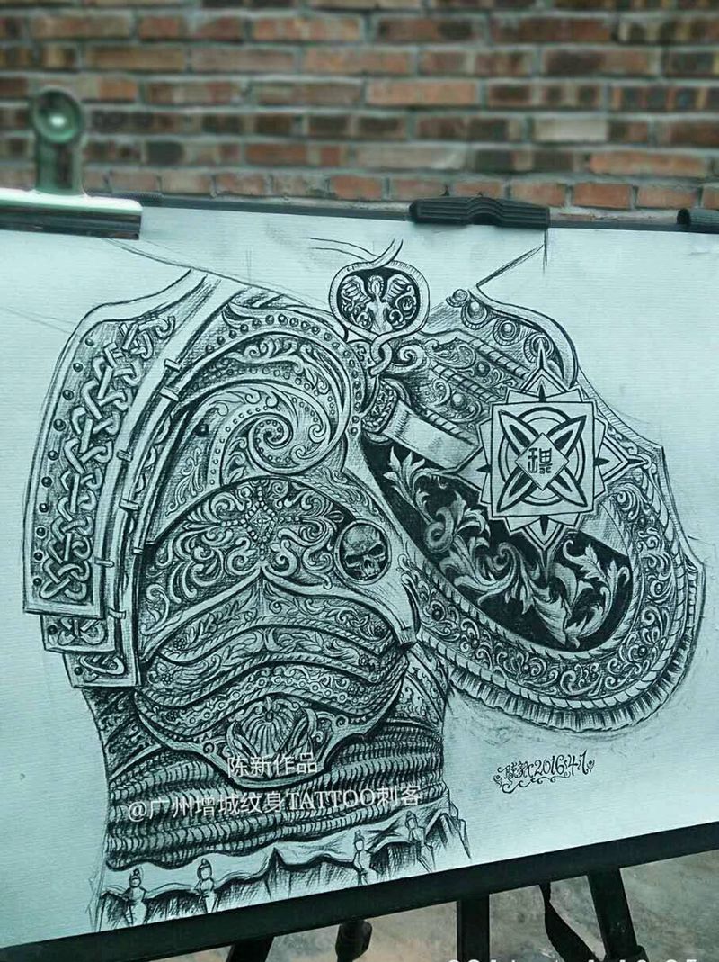 礼宾甲纹身图片