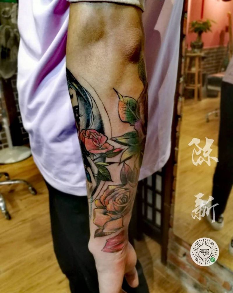 墨西哥女郎纹身图片