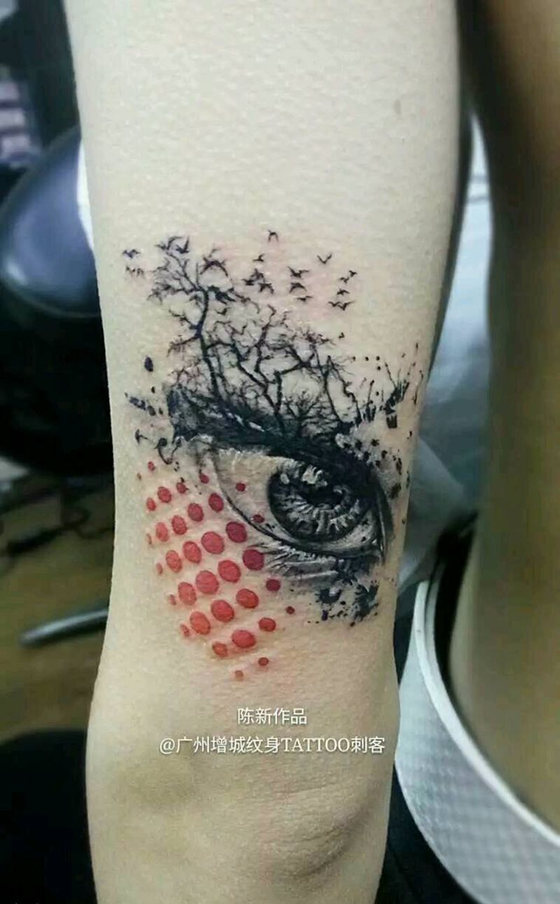 眼睛纹身图片