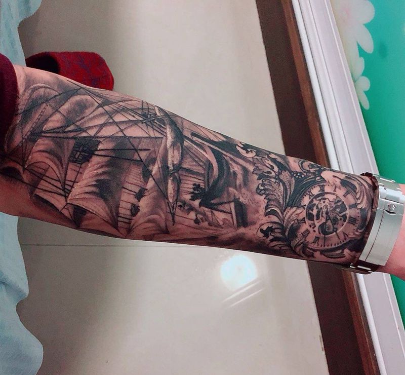 买家秀.纹身图片_欧美肖像腿部臀部手部颈部腰部手稿纹身图案