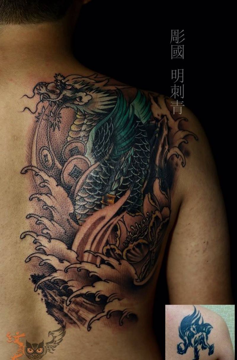 部分作品纹身图片_脚部手臂背部纹身图案