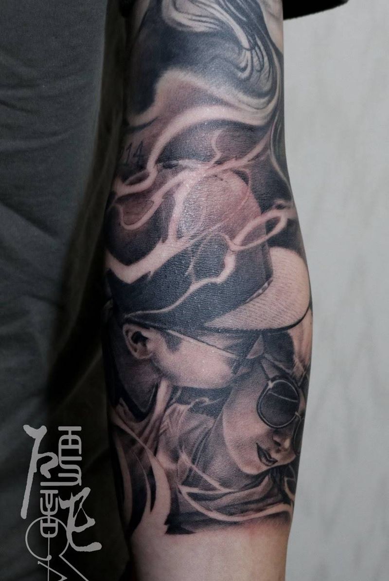 欧美肖像纹身图片_欧美写实人物手部腿部手臂背部腹部臀部纹身图案
