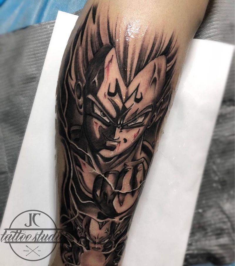 貝吉塔纹身图片_脚部腿部纹身图案