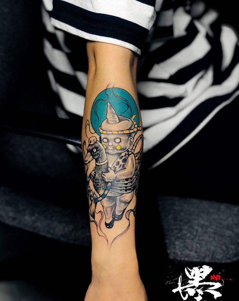 近期本人纹身作品 #卡通人物#纹身图片_手臂腿部New School新传统纹身图案