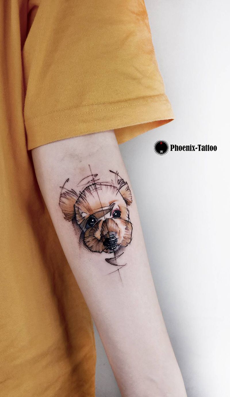 酷比纹身图片_手臂手绘纹身图案