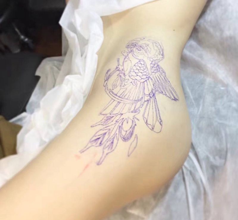 未完成纹身图片