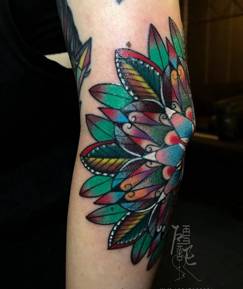 曼陀罗花纹身图片