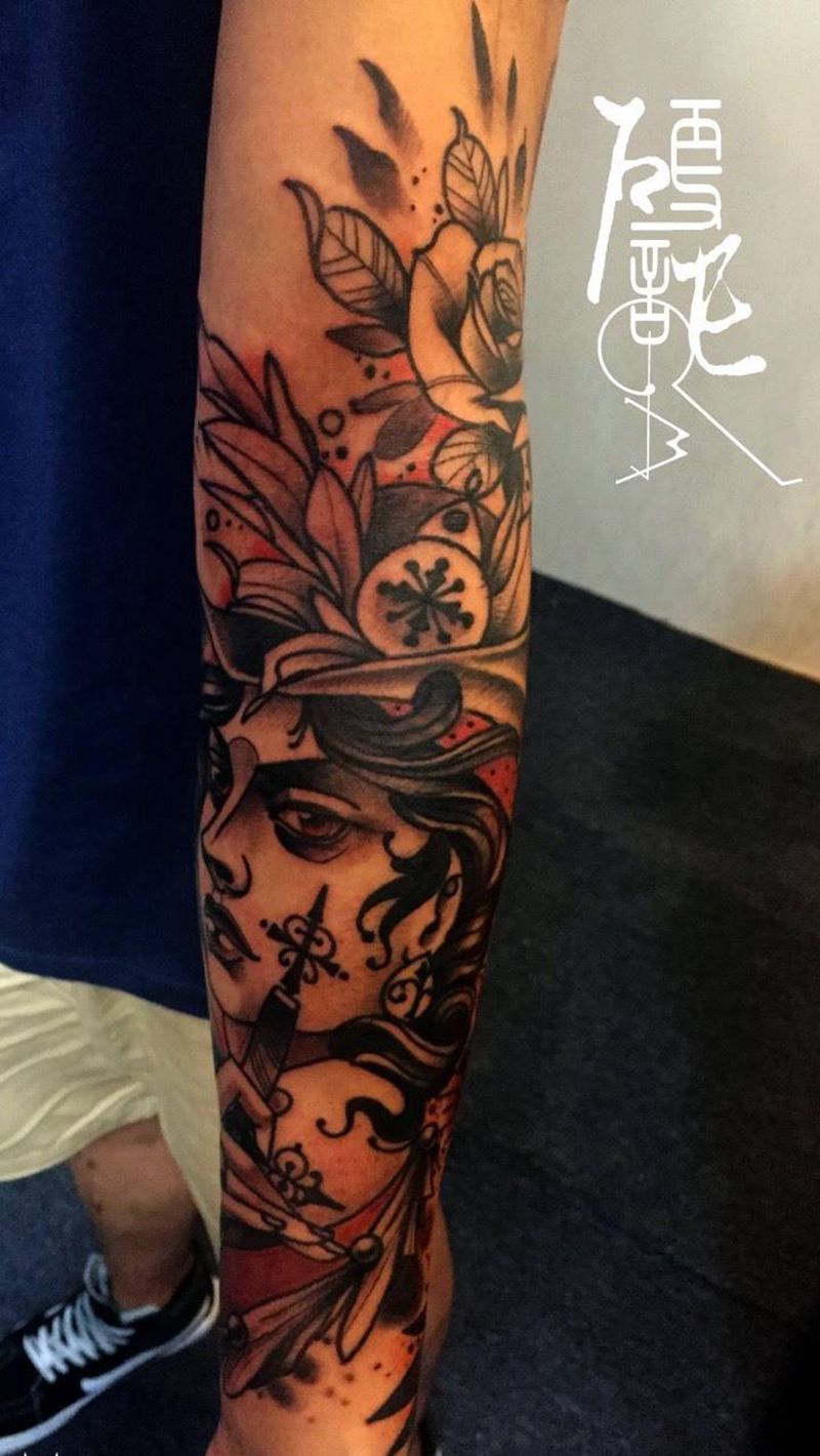 tattoo纹身图片_手臂腿部手部腰部胸部欧美传统习俗清新纹身图案