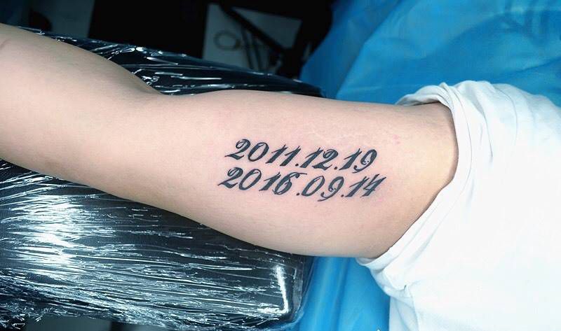日期纹身图片