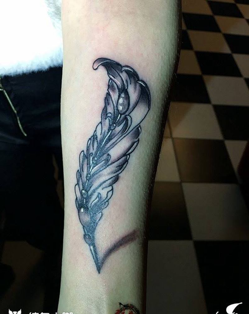 #羽毛#纹身图片