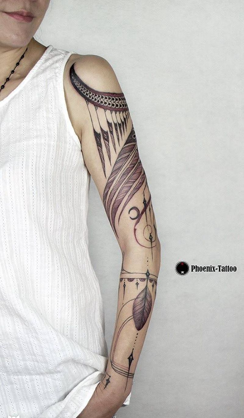 花臂/民族图腾纹身图片