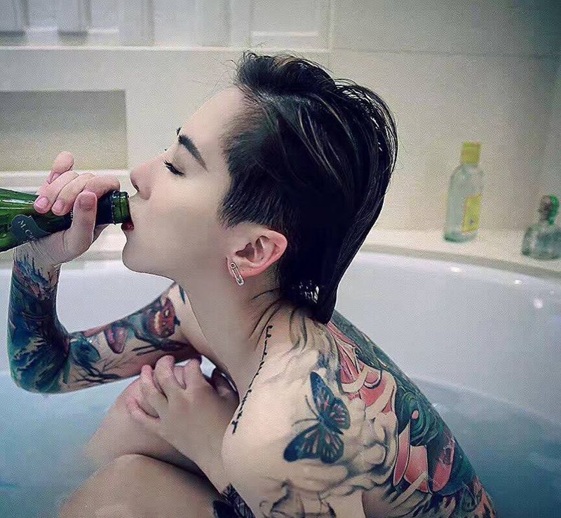 女神买家秀纹身图片