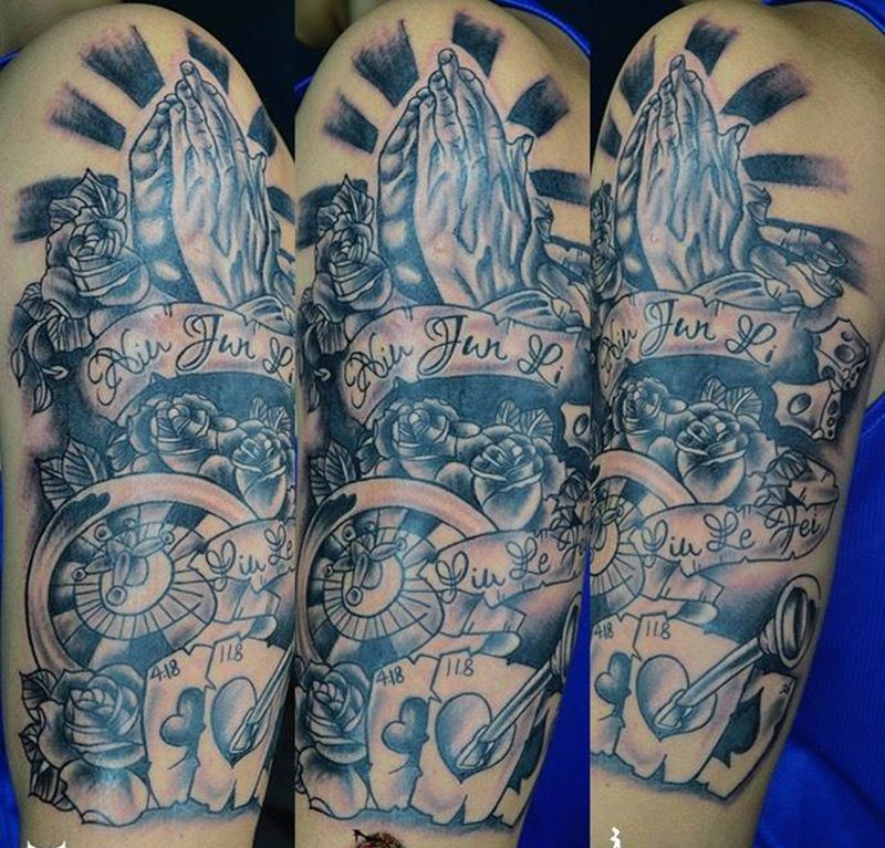 黑灰纹身纹身图片