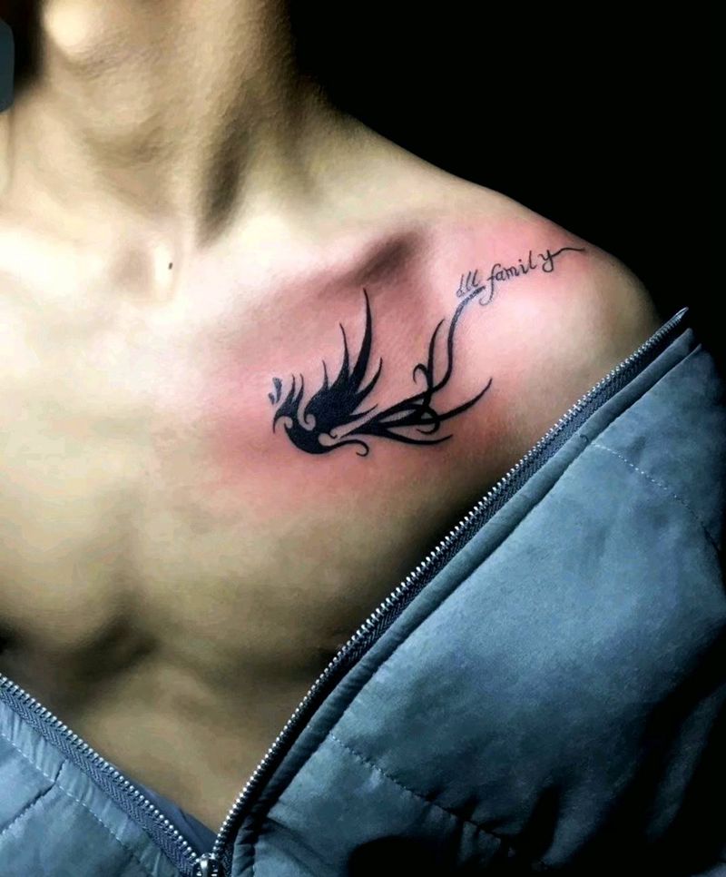 图腾纹身图片_胸部纹身图案