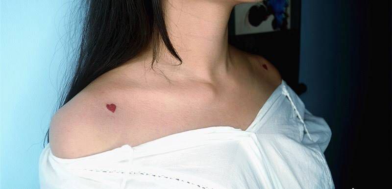 小清新图案+字体纹身图片_成品胸部手部字符清新纹身图案