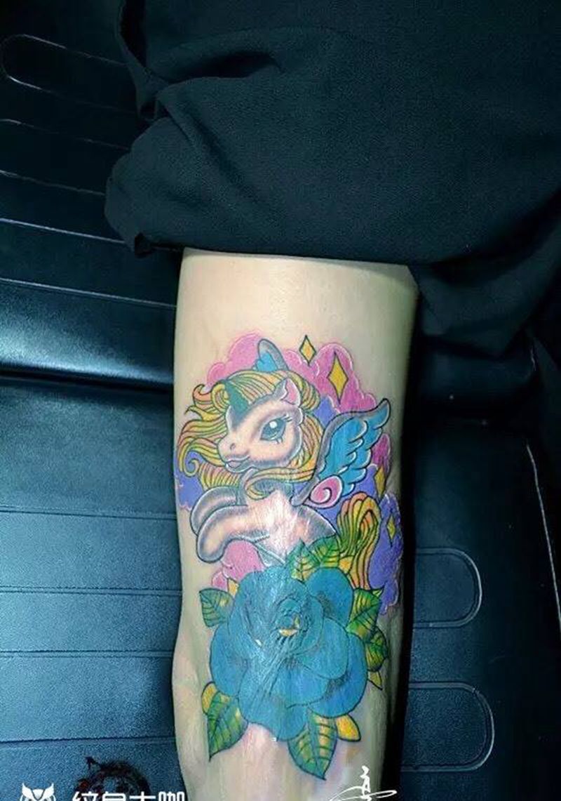 #疤痕遮盖##独角兽#纹身图片