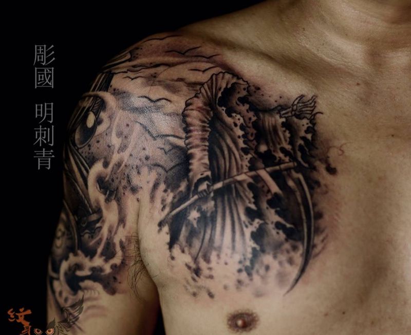 死神纹身图片