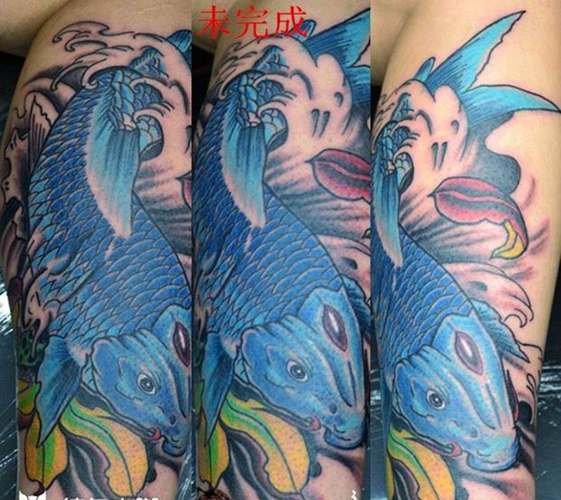 %鲤鱼纹身#纹身图片