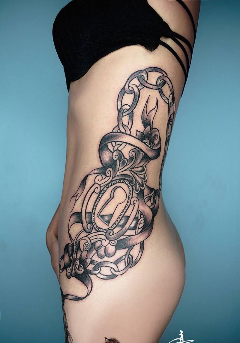 纹的这个位置都是勇士by-刺青师吖豪作品纹身图片_成品欧美纹身图案