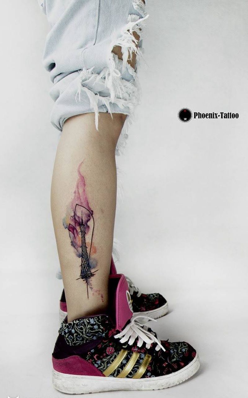 小蛮腰纹身图片