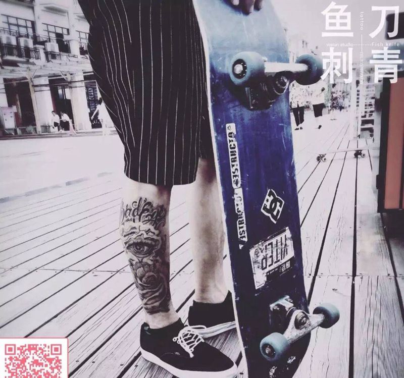 1纹身图片_欧美脚部成品静物纹身图案