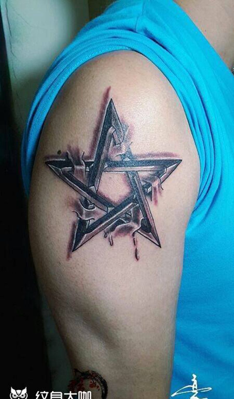 星星#作品#花都黥刺青工作室#纹身图片