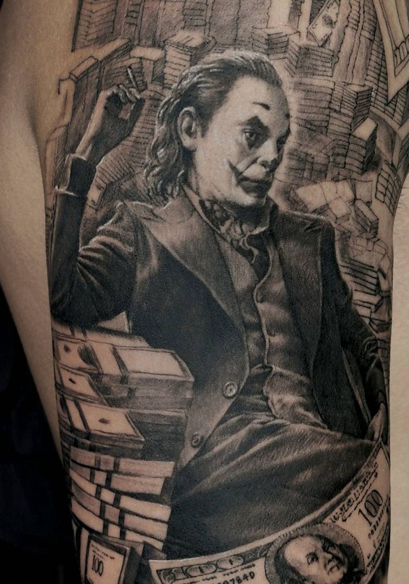 Joker纹身图片_手臂纹身图案