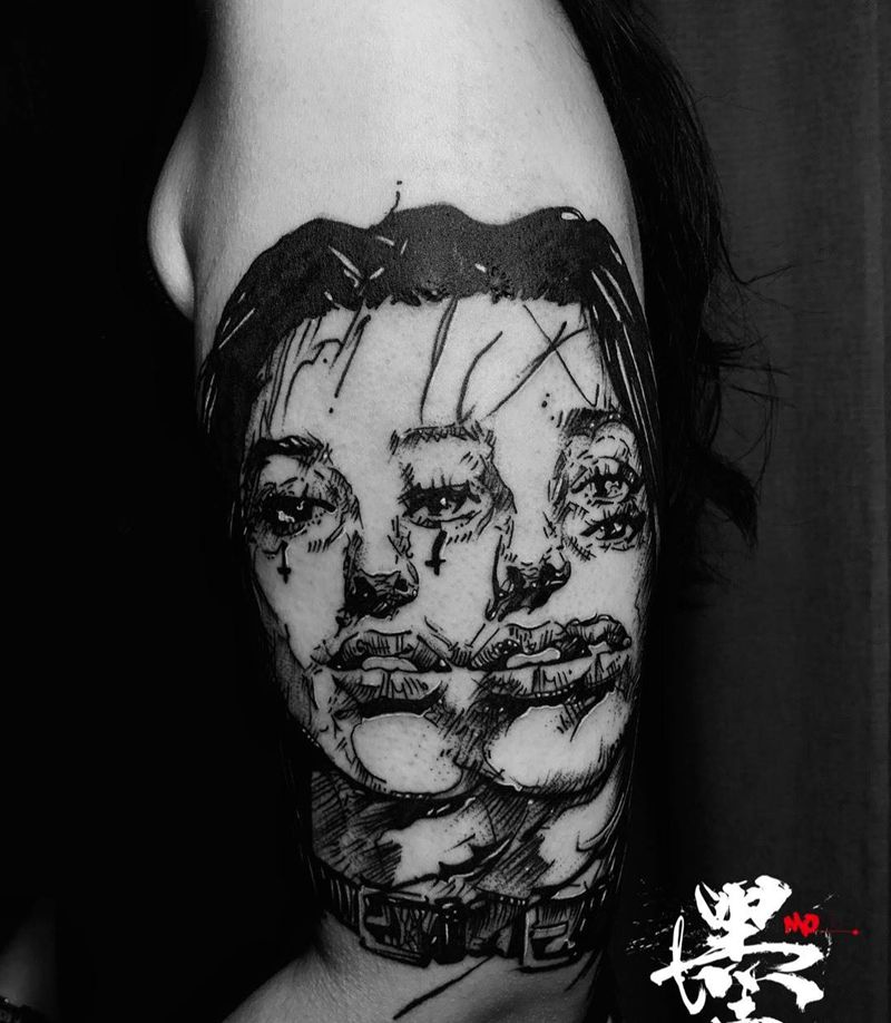 近期作品纹身图片_手部腿部New SchoolOld School纹身图案