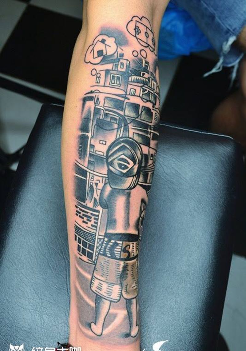 黑灰纹身纹身图片