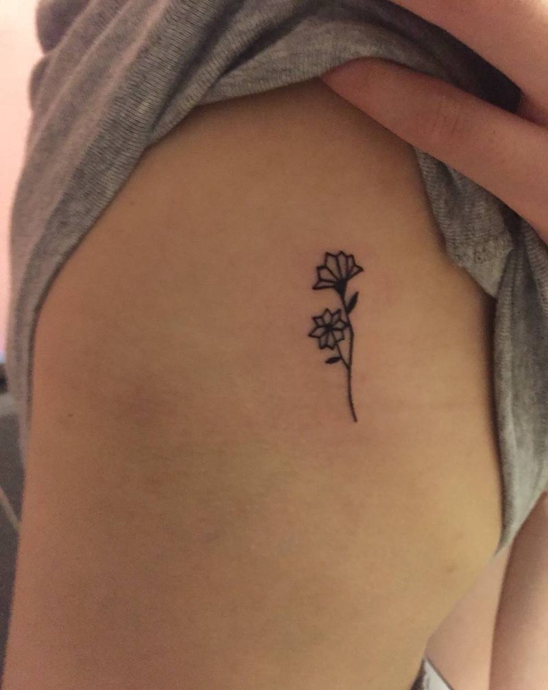 小花花一朵纹身图片