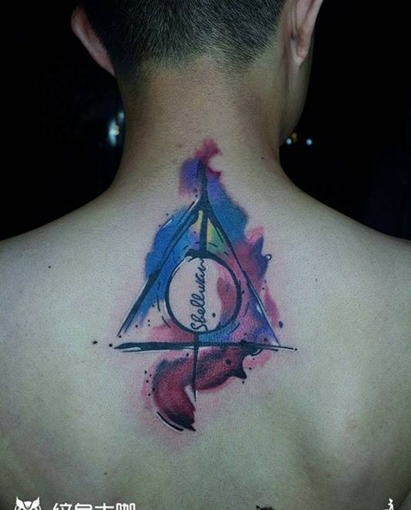 #水彩纹身##三角形##广州花都黥刺青工作室#纹身图片