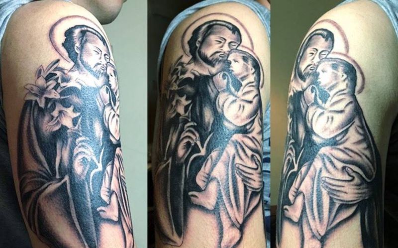 #耶稣##广州花都黥刺青工作室#纹身图片