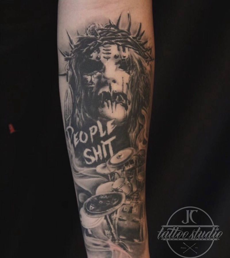 世界第一快鼓纹身图片_手臂手部欧美写实纹身图案