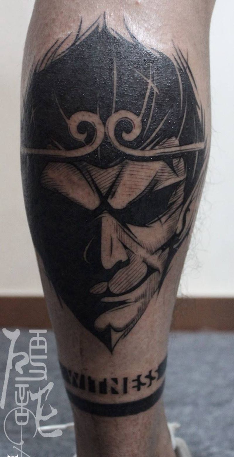 你认识的纹身图片_欧美清新腿部腰部臀部人物动物纹身图案