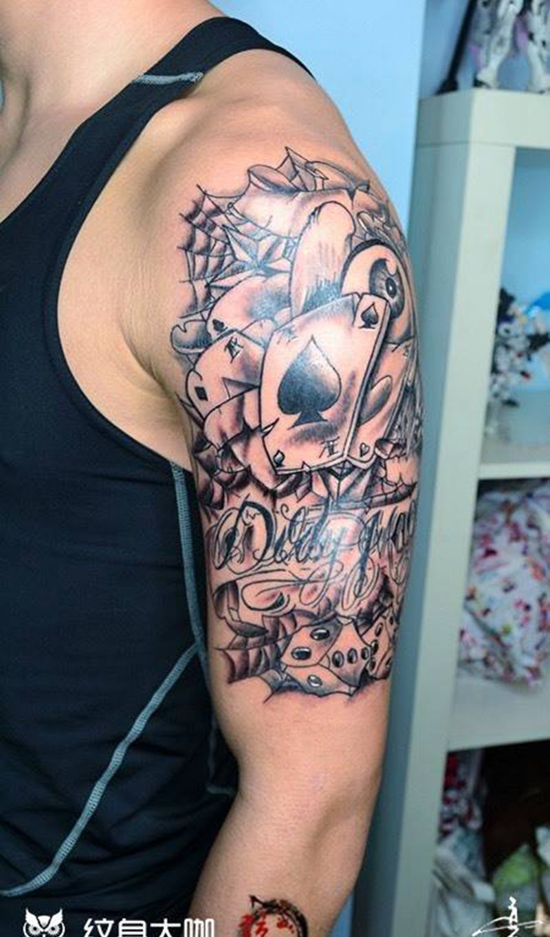 欧美扫描图纹身图片_手臂欧美纹身图案