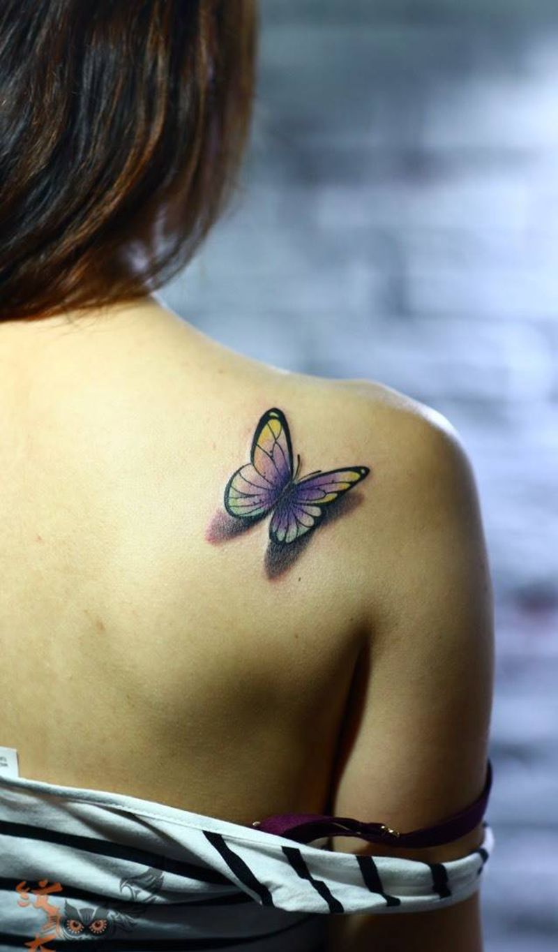 小清新蝴蝶.纹身图片