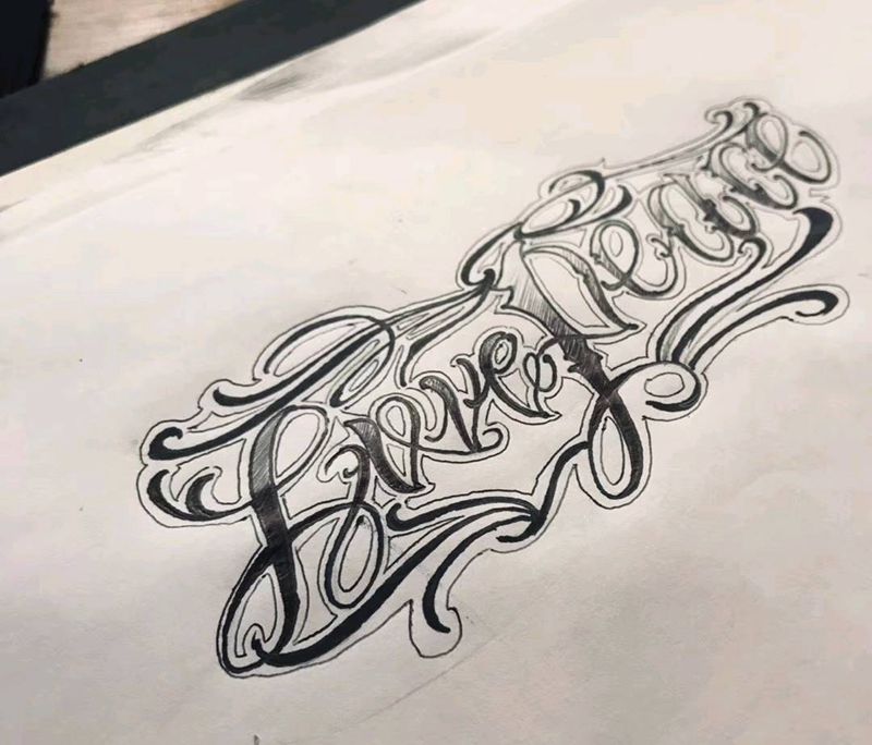 花体纹身图片