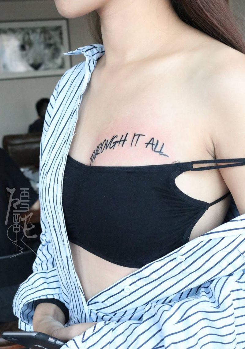 小清新来一发纹身图片_手稿字符臀部胸部原创手部脚部腰部纹身图案