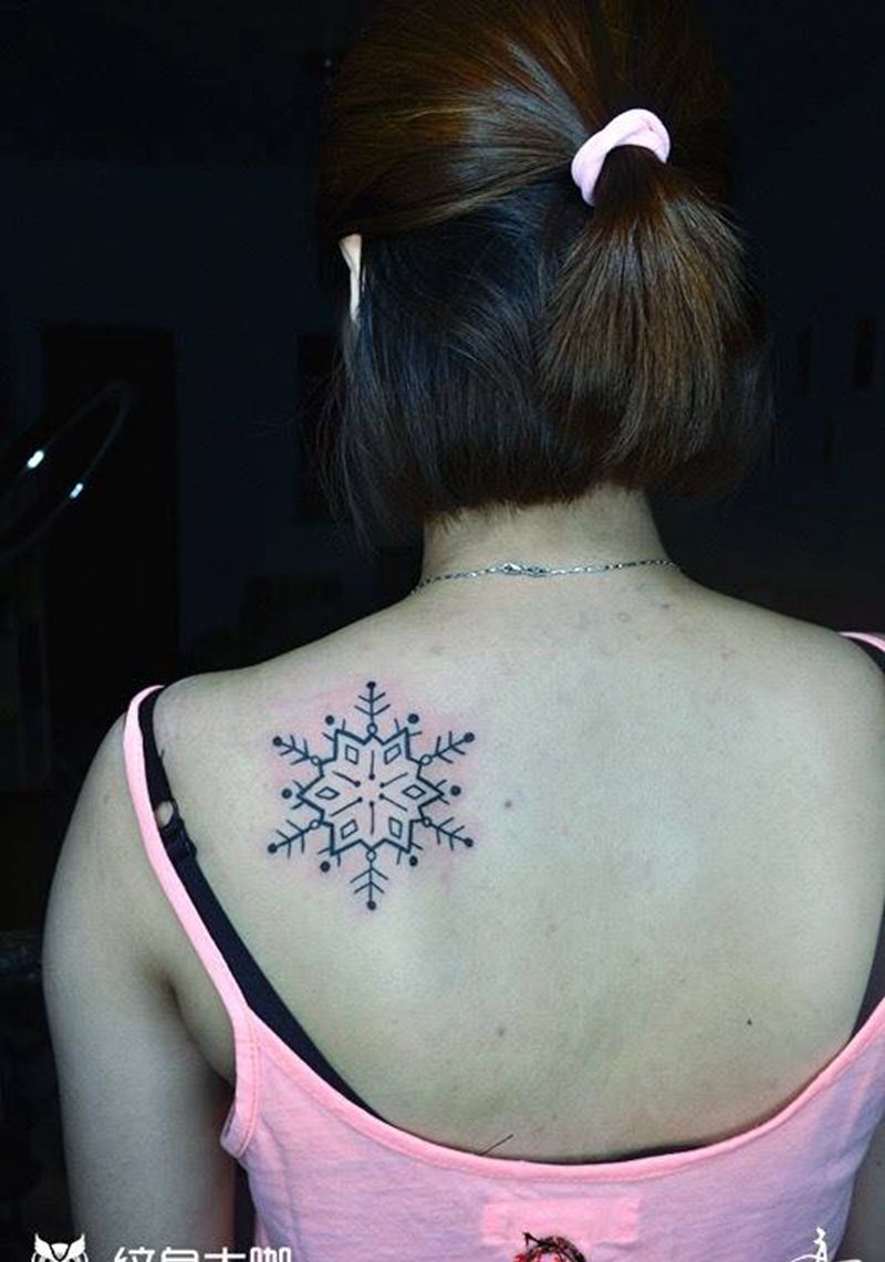 雪花纹身图片
