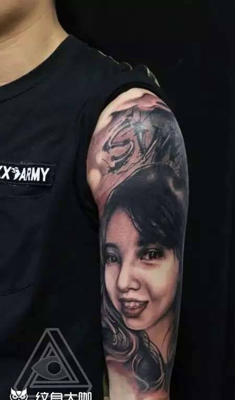人物肖像纹身图片_人物肖像纹身图案