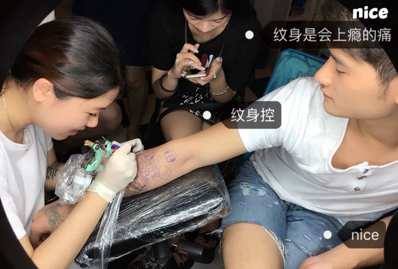 纹身工作照纹身图片