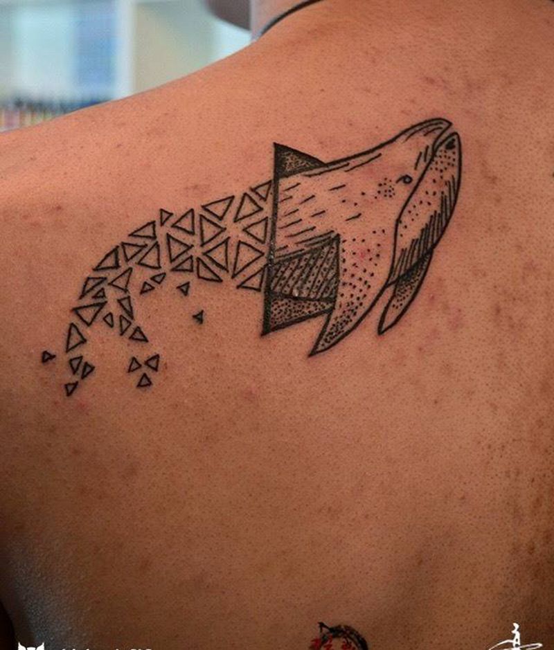 #鲸鱼#纹身图片