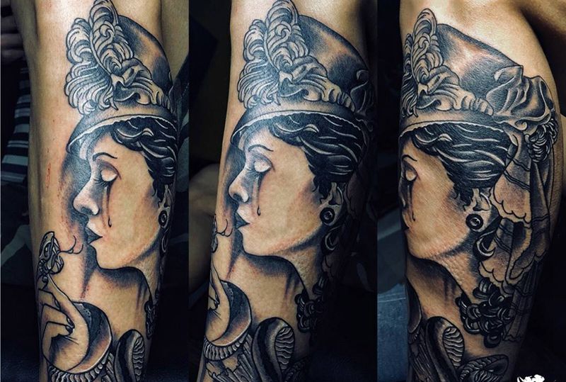 近期纹身作品纹身图片_成品背部手臂腿部肖像欧美花都广州人物纹身图案