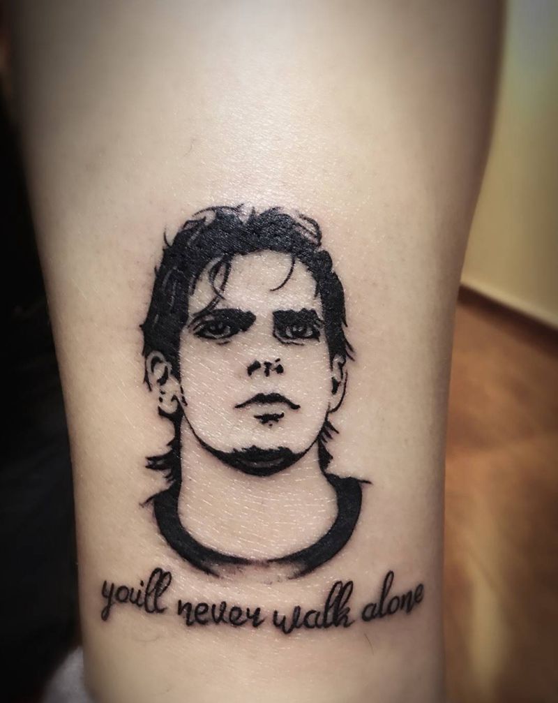 KAKA纹身图片_成品腿部肖像人物纹身图案