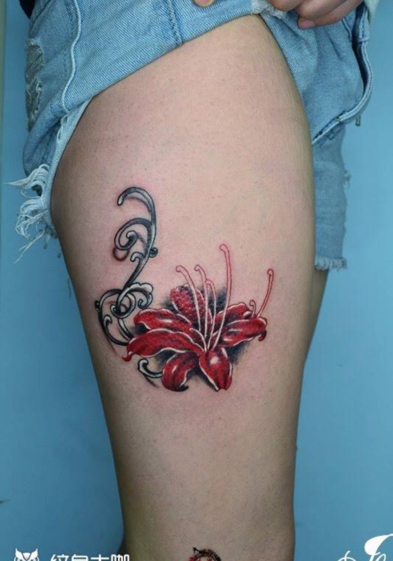 #彼岸花##广州花都黥刺青工作室#纹身图片