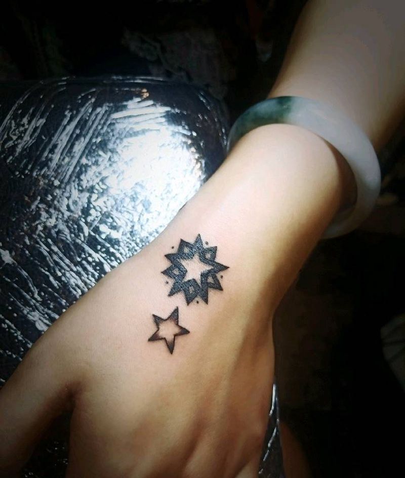 小清新纹身图片_几何纹身图案