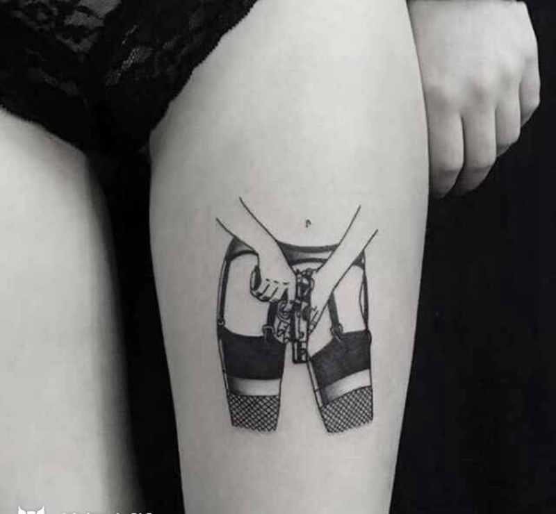 黑色诱惑纹身图片