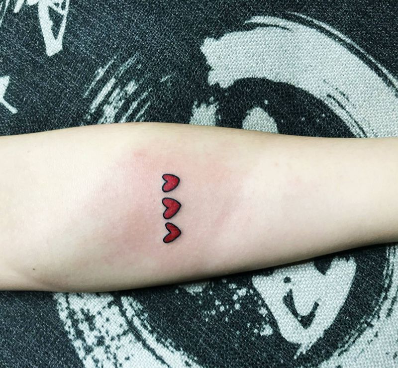 小清新。纹身图片_手臂几何纹身图案