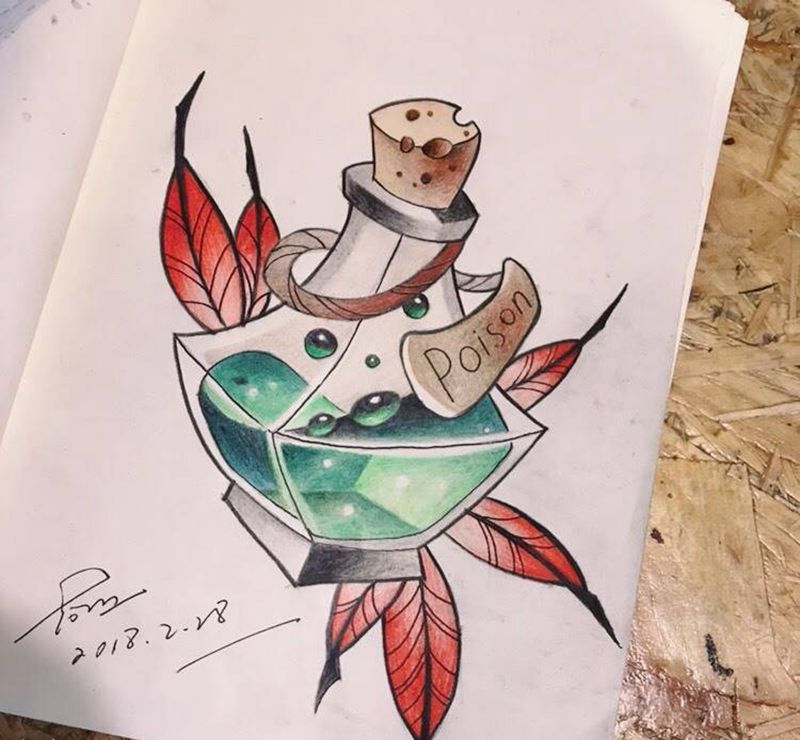 血瓶！纹身图片