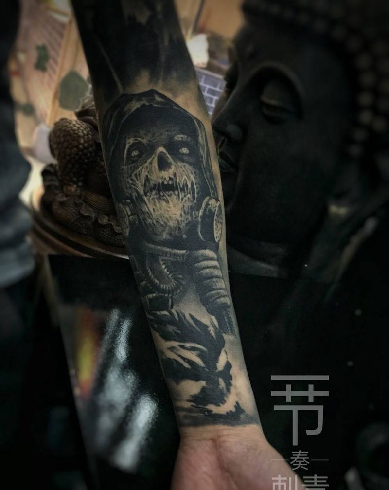 面具男纹身图片